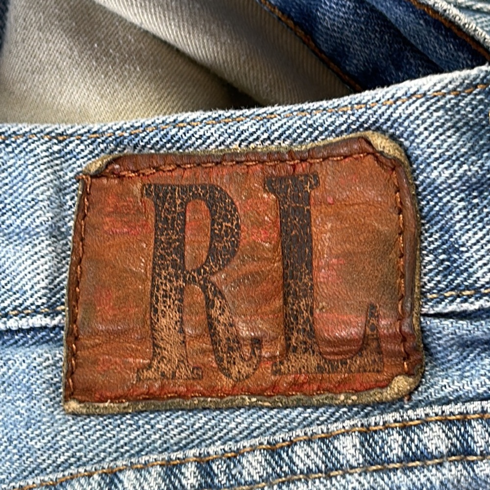 VINTAGE Ralph Lauren Relaxed Fit Jeans - Light Blue 34/32